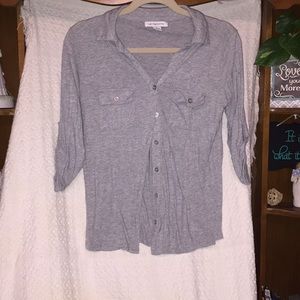 Polka Dot Button Down Top